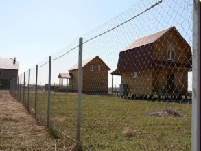 Забор из сетки рабицы в натяг с протяжкой арматуры 150 метров фото в Реммаше